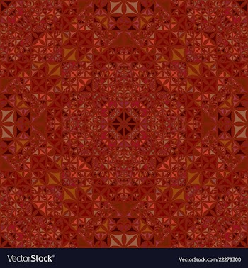 Brown seamless abstract curved triangle mosaic vector image