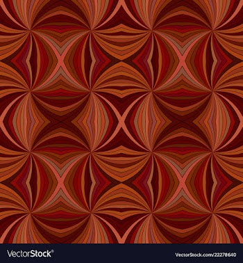 Brown seamless hypnotic abstract swirling ray vector image