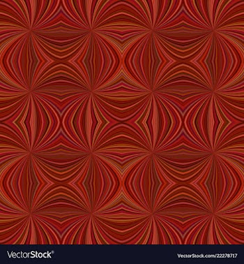 Brown seamless hypnotic abstract swirling ray vector image