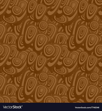 Brown seamless oval pattern background vector image