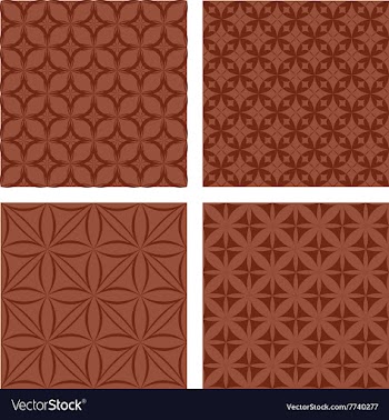 Brown seamless pattern background set vector image