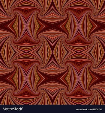 Brown seamless psychedelic abstract spiral ray vector image