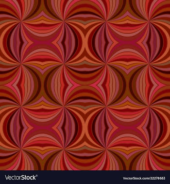 Brown seamless psychedelic abstract swirling ray vector image