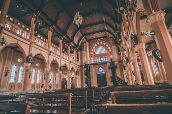 Brown Seats Inside A Church