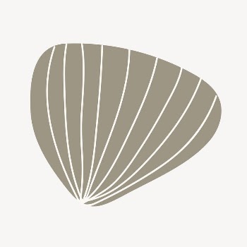 Brown shell collage element, abstract | Free PSD - rawpixel