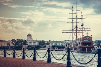 Brown Ship Beside Dock