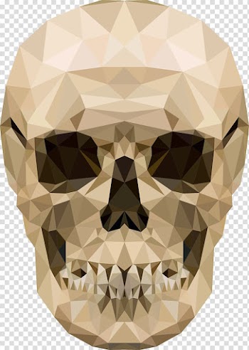 Brown skull cubism painting , Calavera Champurrado Day Of The Dead/Dia de Los Muertos Stained Glass Coloring Book El Dxeda de los Muertos (The Day of the Dead), Low polygon painted skull transparent background PNG clipart