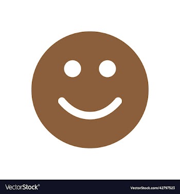 brown smile solid icon