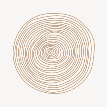 Brown spiral round shape collage | Free PSD - rawpixel