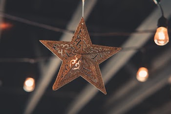 Brown Star Hanging Decor