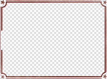 Brown star themed border, Borders and Frames Academic certificate Template , Simple star decorative borders transparent background PNG clipart