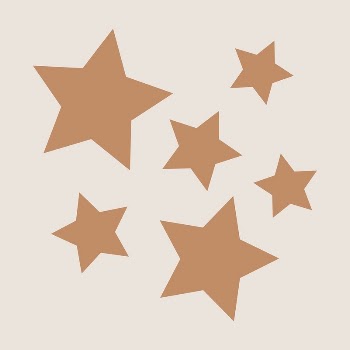 Brown stars sticker, cute pastel | Free PSD - rawpixel