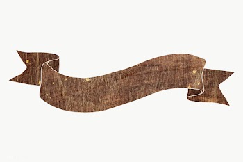 Brown stone textured ribbon banner design element | Free  transparent png - 2337837