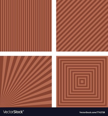 Brown striped pattern background set vector image
