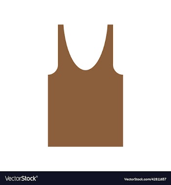 brown tank top solid icon
