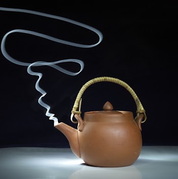 Brown Teapot Smoking