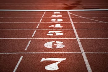brown track and field