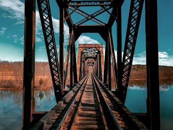 brown train rail