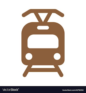 brown tram icon