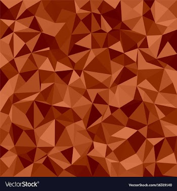 Brown triangle mosaic background vector image