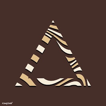 Brown triangular abstract badge template vect.. | Free stock vector - 538132