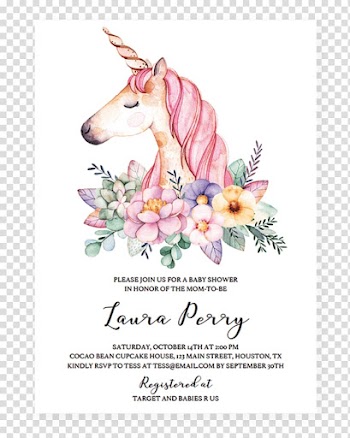 Brown unicorn , Unicorn Flower Watercolor painting Canvas Poster, babyshower transparent background PNG clipart