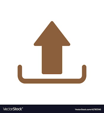 brown upload icon