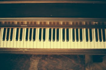 Brown Upright Piano