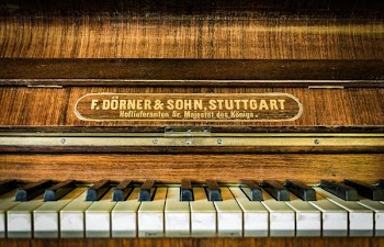 Brown Upright Piano