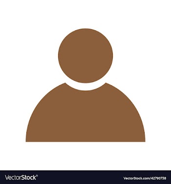 brown user solid icon