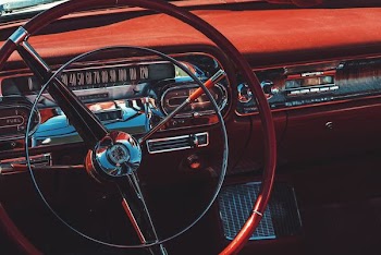 brown vehicle interior