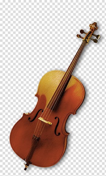 Brown violin, Bass violin Musical instrument Viola, violin transparent background PNG clipart