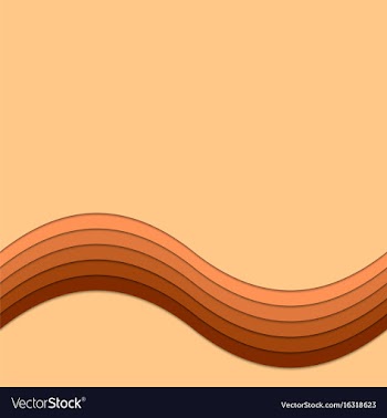 Brown wavy background from layer stripes vector image
