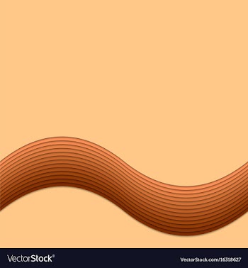 Brown wavy background from layer stripes vector image