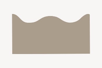 Brown wavy border sticker, pastel | Free Vector - rawpixel