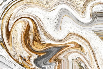 Brown, White, and Gray Abstract Painting