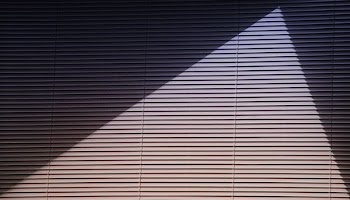 brown window blinds
