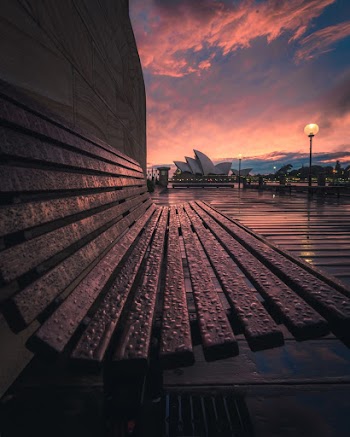 Brown Wooden Bench