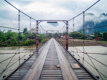 Brown Wooden Bridge