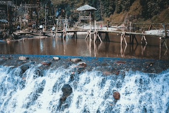Brown Wooden Bridge on the River Photography