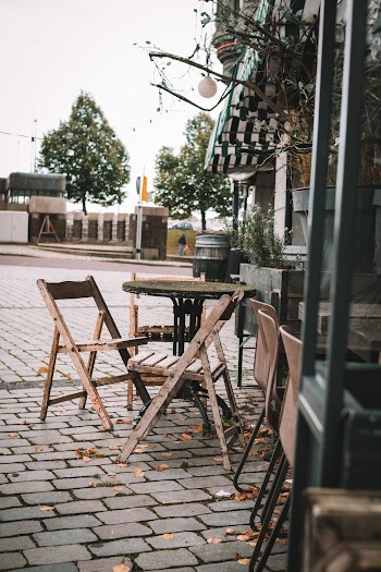 Brown Wooden Chairs And Table