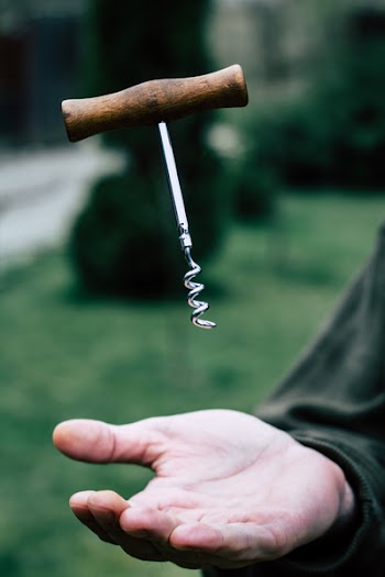 Brown Wooden Corkscrew