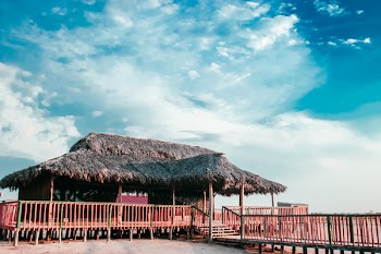 Brown Wooden Cottage Near Beach