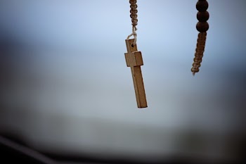 Brown Wooden Cross Pendant Necklace