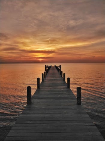 Brown Wooden Dock on Sea during Sunset · Free Stock Photo