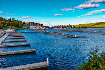 Brown Wooden Docks on Body of Water
