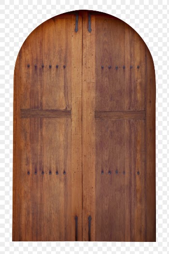 Brown wooden door png clipart, | Free PNG - rawpixel