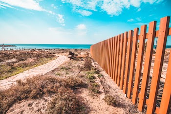 Brown Wooden Fence 