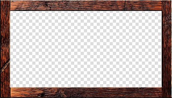 Brown wooden frame illustration transparent background PNG clipart