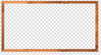 Brown wooden frame illustration transparent background PNG clipart